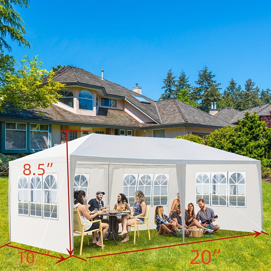 10'x20' Waterproof Outdoor Party Tent Canopy with 4 Removable Sidewalls