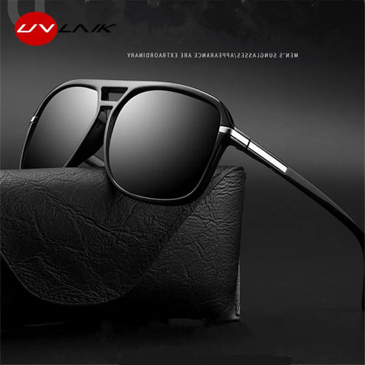 Rectangle Polarized Sunglasses Men