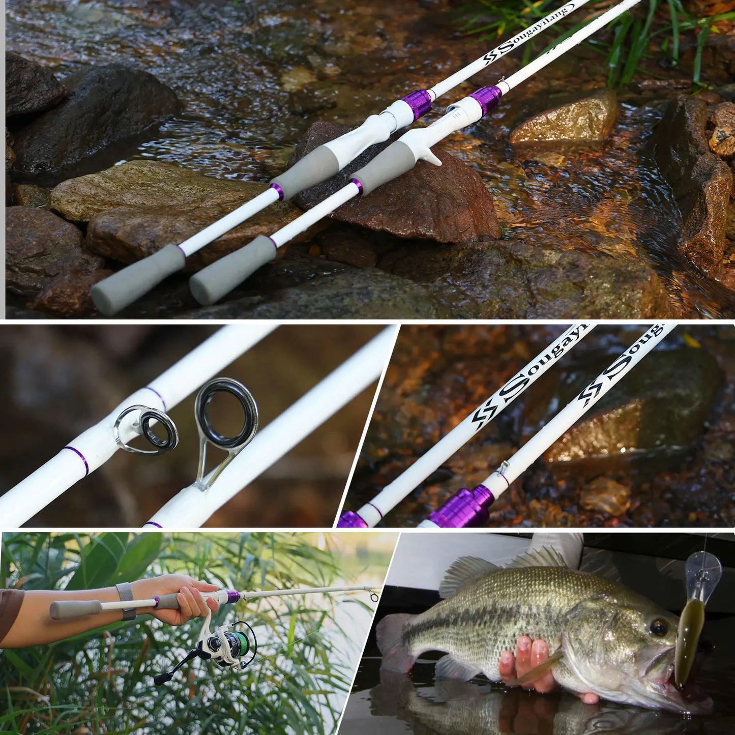 2 Sections 1.8m Spinning Fishing Rod