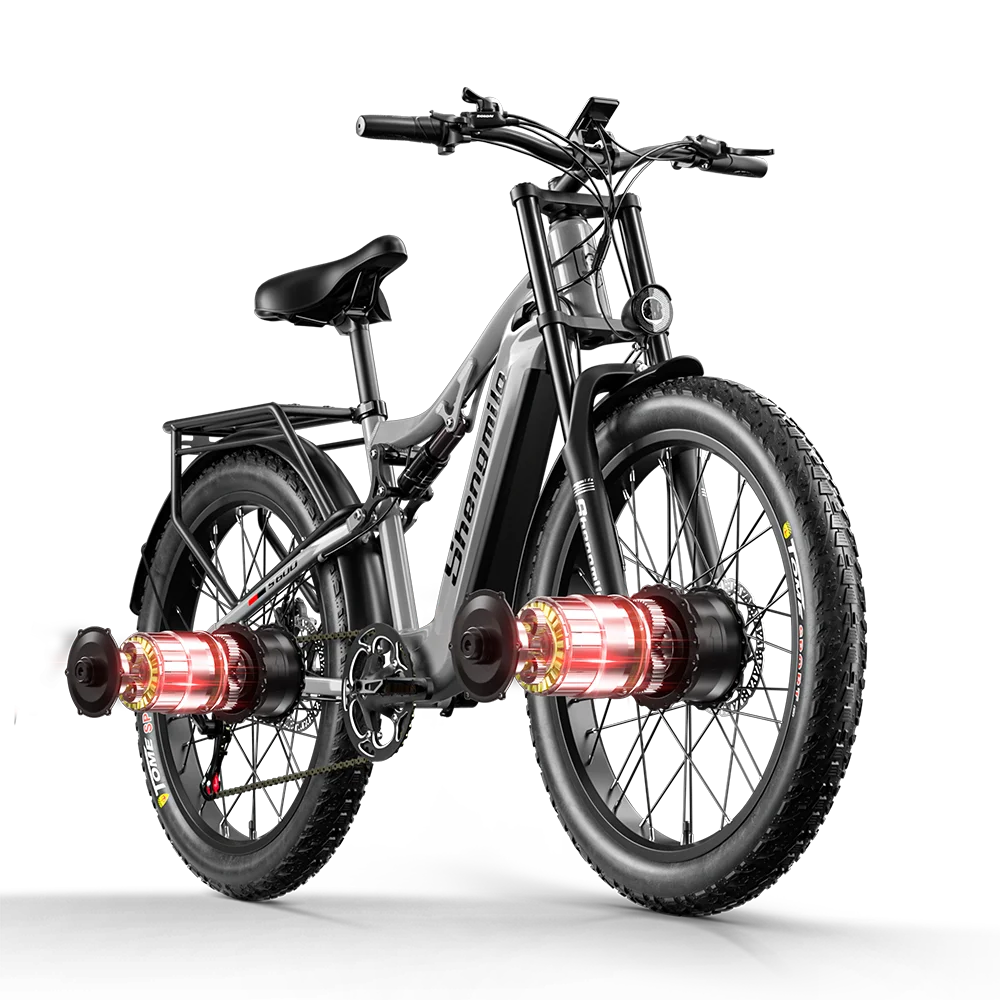 Adult Electric Bike 2000W Dual Motor 48V17.5AH