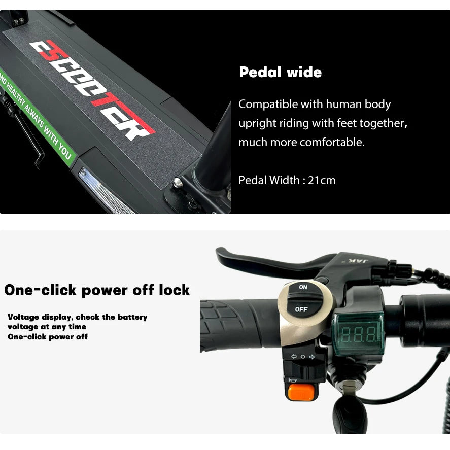 45KM/H 800W Power Portable Escooter