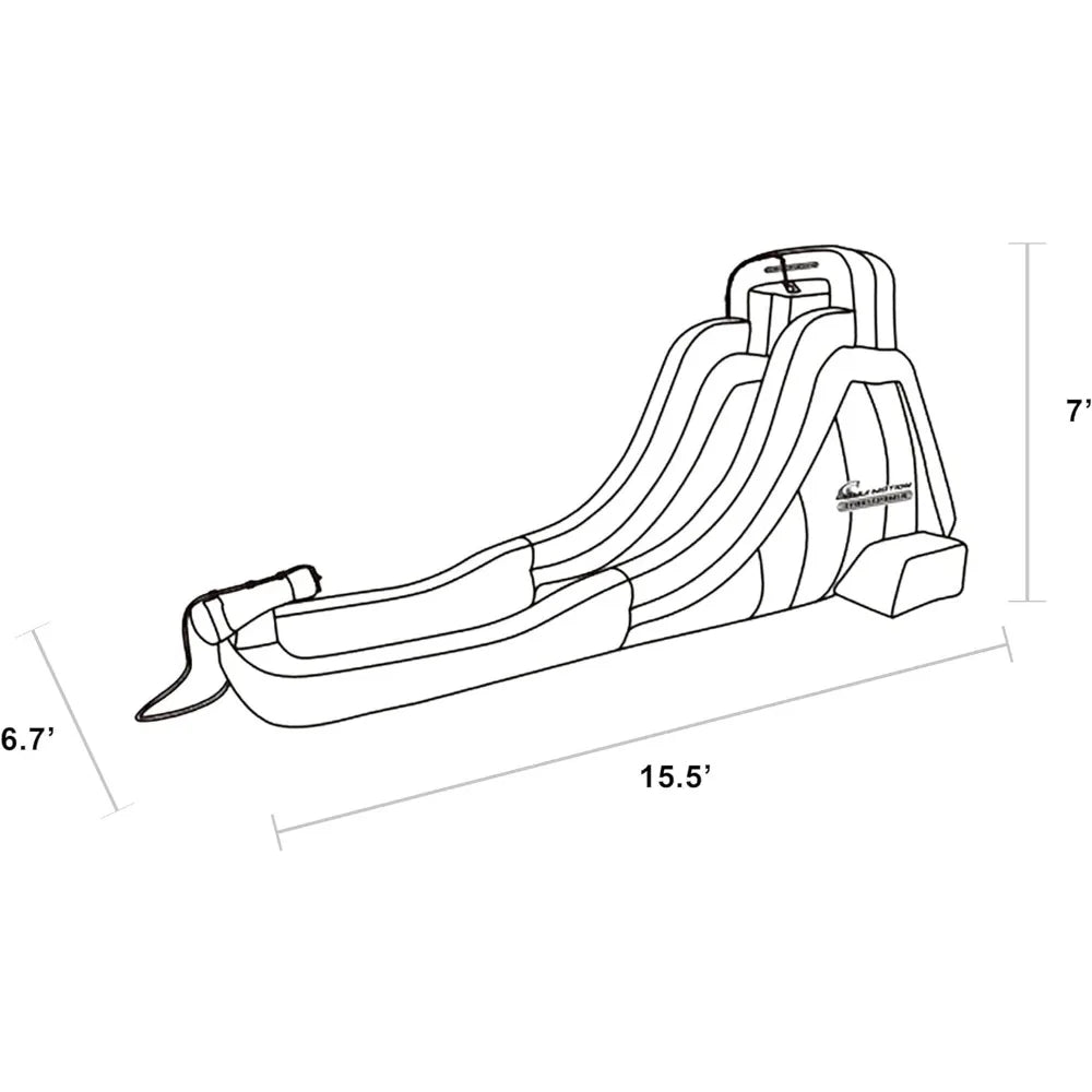 Outdoor Slide with Water Cannon