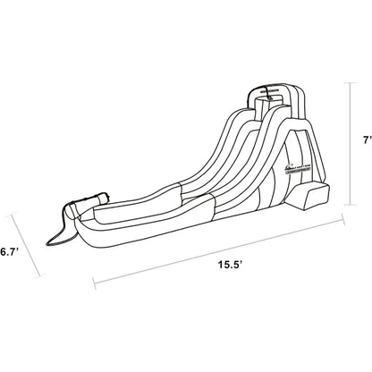 Outdoor Slide with Water Cannon