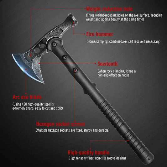 Survival Axe Multi Tool Emergency Gear