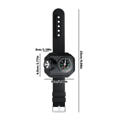 Wrist Light With Compass Waterproof