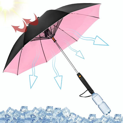 Umbrella with Fan and Mist Spray