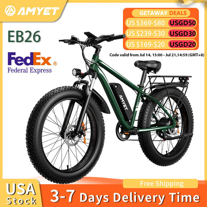 AMYET EB26 Electric Bicycle Peak 1500W