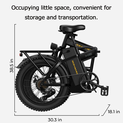 Electric ebike 20X3.0 Tire 750watt 48V