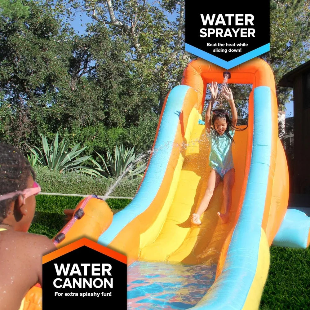 Outdoor Slide with Water Cannon