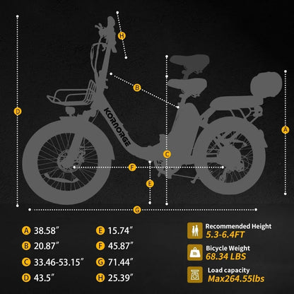 20" Ultra Light Foldable Electric Bike, 20MPH