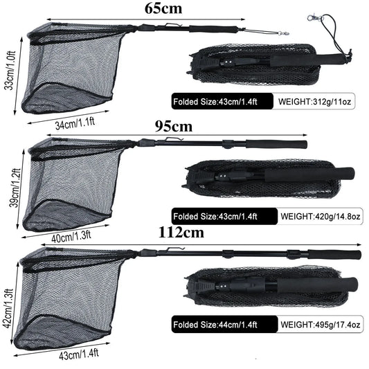 65-112cm Telescopic Fishing Landing Net