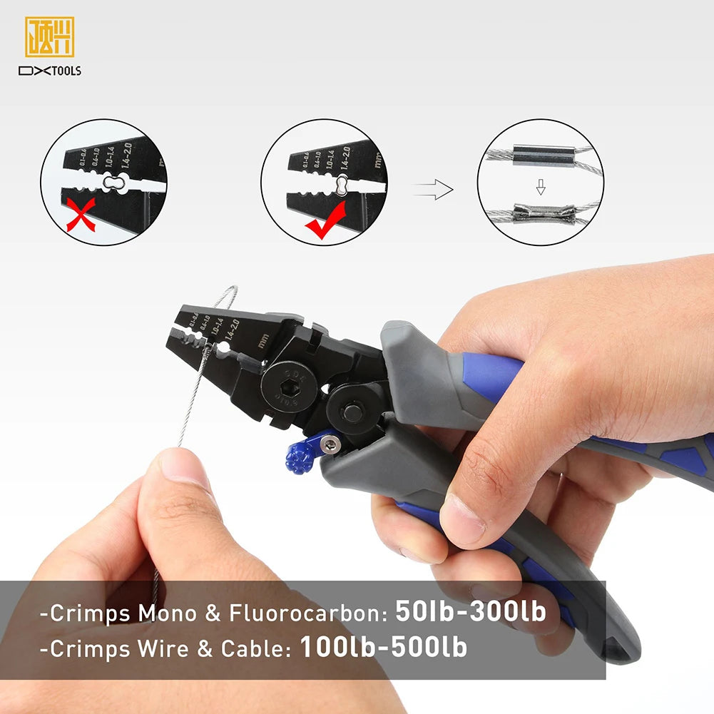 Line Crimping Sleeves Pliers