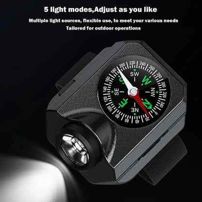 Wrist Light With Compass Waterproof