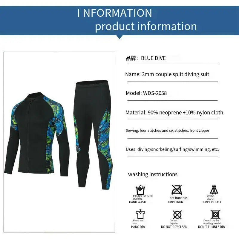 3MM Men Women Wetsuit