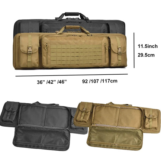 Double Long Rifle Gun Case Bag